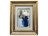 Rodolfo Marma, Monaca e bambini, oil on canvas cardboard