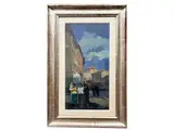 Piero Marchi, Veduta cittadina con figure