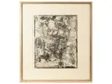 Silvio Loffredo, Figura con gatto 1951, engraving