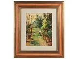 Giulio Salti, Scena campestre, oil on canvas applied to cardboard