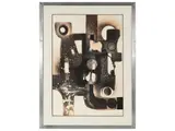Alvaro Monnini, Astratto 1971, mixed media on paper