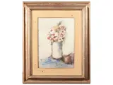 Vaso di fiori 1975 by Sergio Scatizzi, oil on canvas, offered Oct 2024
