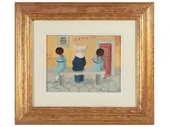 W Firenze Io amo te, 1979 by Rodolfo Marma, oil on canvas cardboard, offered Oct 2024