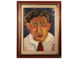 Beppe Serafini, Ritratto, oil on paper