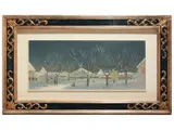 Marcello Boccacci, Nevica 1952, oil on panel