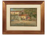 Massimo Callossi, Lotto di dipinti 1980, oil on panel
