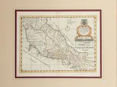 Edward Wells, A New Map of Latium, Etruria and as much of Antient [Ancient] Italy (1700), as lay Between Gallia Cisalpina and Graecia Magna