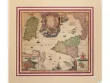 Johann Baptist Homann, Regnorum Siciliae et Sardiniae 1705, double-page copper engraving