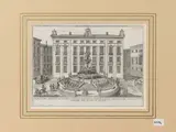 Thomas Salmon, View of the Senatorial Palace and the magnificent fountain known as the Praetor fountain