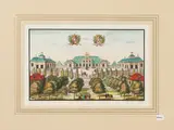 Willem Swidde, The castle of Ostanaa (1692), watercolor etching
