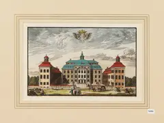 Willem Swidde, Löfstad Castle (1694), watercolor etching