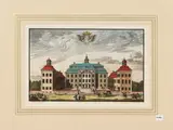 Willem Swidde, Löfstad Castle (1694), watercolor etching