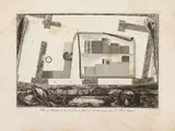 Plan et Elévation de la 2e. Taverne à droite avec ses fourneaux, in the Ville de Pompeia by Giovanni Battista Piranesi, (1804) copper engraving, offered Oct 2024
