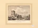 Jean-Claude Richard de Saint-Non, View prize at the end of the Cape of the Columns - View of the Tour de Milissa in Calabre, two etchings