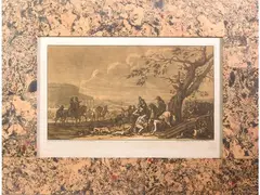 Scenes of a battle by Christian Rugendas, dix engravings, offered Jul 2024
