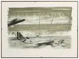 Pietro Annigoni, Paesaggio, lithograph