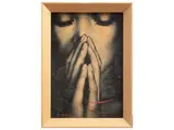 Francesco Verdi, Sogno, charcoal and mixed media on panel