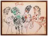 Antonio Vangelli, Cavalli, markers on paper