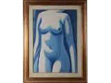 Dino Migliorini, Nudo, oil on canvas applied to hardboard. signed