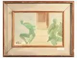 Ernesto Mussi, Due Mori 1965, oil on canvas
