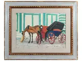 Rodolfo Marma, La carrozzella 1981, oil on canvas