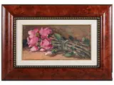 Renzo Martini, Rose, oil on hardboard