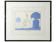 Umberto Brunelleschi, Giacometta 1914, colored pochoir etching