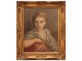 Ugo Capocchini, Ritratto di donna 1942, oil on canvas