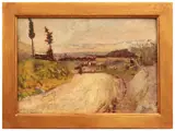 Ulvi Liegi, Veduta di Firenze, oil on panel