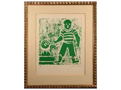 Senza titolo 1951 by Venturino Venturi, lithograph, offered Jun 2024