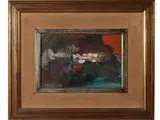 Eugenio Pardini, Abstract, oil on canvas cardboard