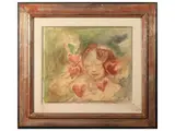 Mino Maccari, Donna di cuori, mixed media