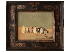 Fruits 1968 by Sergio Scatizzi, oil on canvas, offered Jun 2024