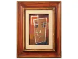 Mino Maccari, Testa, oil on canvas