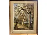Guido Bernardi, Scorcio del Parco delle Cascine, oil on cardboard