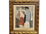 Bruno Paoli, Teatro 1974, oil on canvas