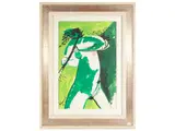 Amedeo Lanci, Nata in particelle 1972, acrylic on canvas