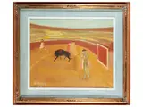 Ernesto Mussi, Corrida 1967, oil on canvas