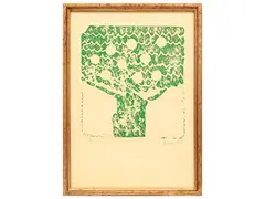 Venturino Venturi, Astratto, screenprint on cardboard