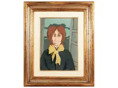 Donatella by Marcello Boccacci, oil on cardboard, offered May 2024