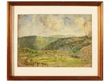 Guido Borgianni, Paesaggio del Mugello, oil on canvas