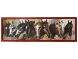 Michele Ortino, Cavalli, oil on panel