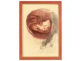 Volto di donna by Silvestro Pistolesi, mixed media on paper, offered May 2024