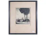 Albany E. Howart, View of Florence 1914, engraving