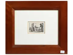 The shepherd and the ruins by Jacques Callot, etching, offered May 2024