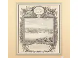 Sébastien Le Clerc, Messine secourue - L'Escalette, two etchings and engravings depicting respectively a view of the port of Messina during the naval bombardment