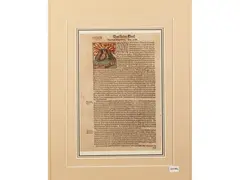 Sebastian Münster, Das Under Buch von dem Berg Etna, colored woodcut