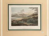 Vue du Golfe de Melazzo prize de Tindare (1822) by Achille-Etienne Gigault de La Salle, watercolor aquatint, offered May 2024