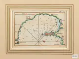 Joseph Roux, Map of Augusta Bay, Sicily, Copper engraving