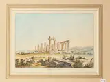 John Goldicutt, Temple of Juno Lucina - Site of the Ancient City Agregentum, two copper engravings